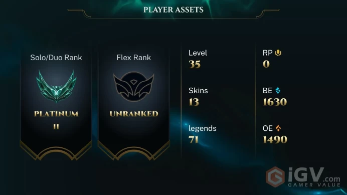 [EUW] S16! - SPLIT 1! Platinum 2 - 30 LP Gain - Ranked Ready - Instant Delivery