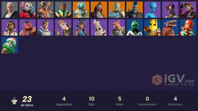 [PC] 23 skins | Leviathan | Spectra Knight | Kado Thorne | Omegarok | Heartbreak Ranger | Slim Shady | Khaby Lame | Rebirth Harley Quinn |