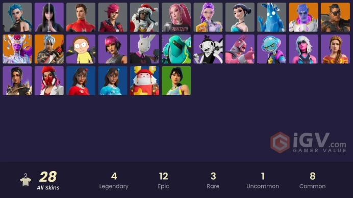 14249[PC/PSN/XBOX]Arcane Vi|Arcane Jinx|Joey|Kymera|Ronin|The Cube Queen|Spider-Man (No Way Home)|Polar Peely|Rumi (HUNTR/X)