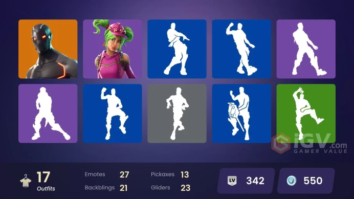 14252[PC/PSN/XBOX]Omega|Carbide|Valor|The Visitor|Calamity|Zoey|Dusk|Teknique|Battlehawk|Giddy-up|Nightshade|Lt. Evergreen