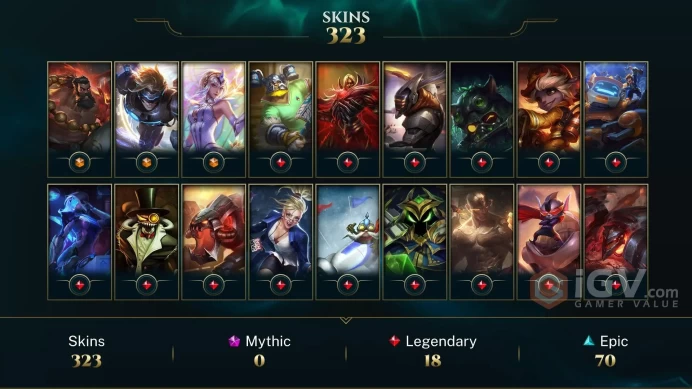 EUW D3 45LP- %67.5 WR- 323 GOOD SKIN- 160 Champs- Instant Delivery - Full ACCES- SAFE