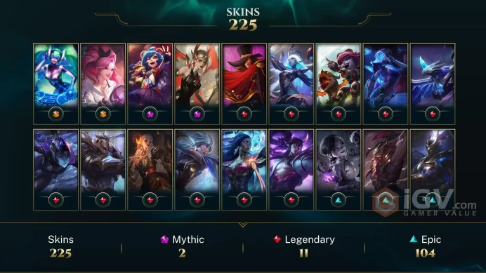 EUW 221 Skins 172 Champs | Old God Ivern | Fright Night Annie | Arcade Miss Fortune | Thunder Lord Volibear | Odyssey Karma | LOL0003