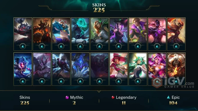 EUW 221 Skins 172 Champs | Old God Ivern | Fright Night Annie | Arcade Miss Fortune | Thunder Lord Volibear | Odyssey Karma | LOL0003