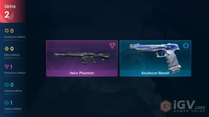 EU 2 skins | Helix Phantom | Soulburst Bandit | V0514