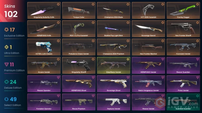 [NA]102 SKINS |9KNIVES | XEROFANG Knife Bubble Pop Light Stick Champions 2024 Blade RGX 11z Pro Karambit