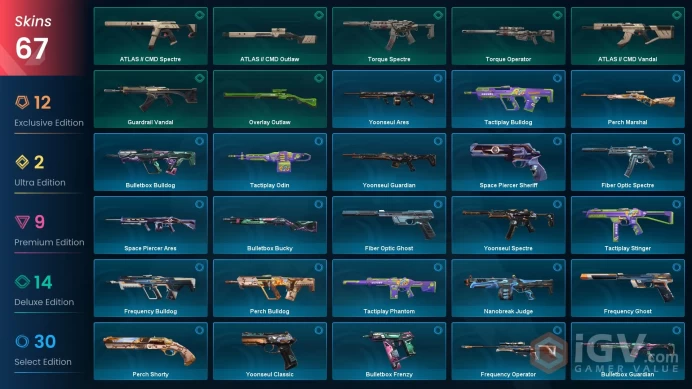 [NA]67 SKINS |4KNIVES | Neo Frontier Odin Guardrail Hammer Nocturnum Scythe Overlay Dagger XEROFANG Knife
