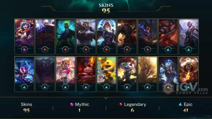 LAN UNK- 91 Good Skin - Last Season P4 - Ranked Ready-  Full Acces- Instant Delivery- SAFE