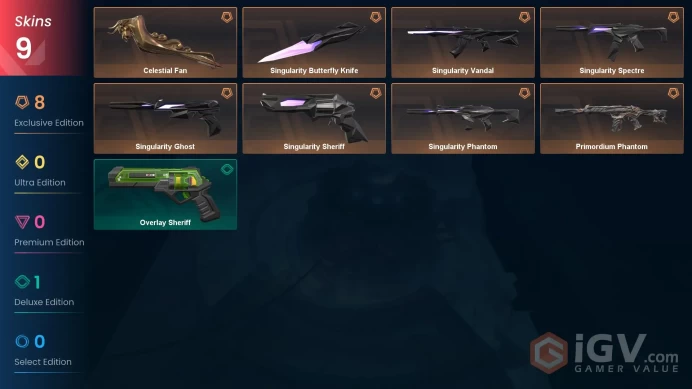 EU | 9 Skins | Platinum 2 | Level 51 | Buddies 35 | Agent 11 | Singularity Bundle 2 | Celestial Fan | Instant Delivery | Full Details Below!