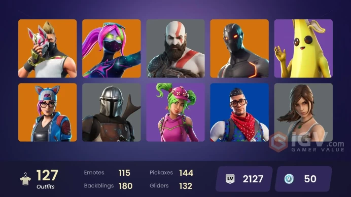 [PC/XBOX] 128 skins | Deluxe STW | Gold Kratos | Rogue Agent | Point It Out | Prodigy | Hot Marat | Orange Justice | Verve | 50 VB