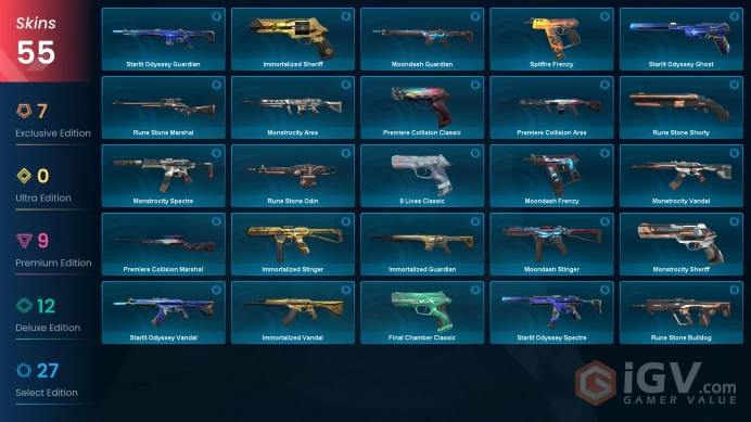 EU| 55 Skins | Diamond 2 | Level 131 | Sentinels of Light Vandal | Ion Karambit | ChronoVoid Vandal | 3 Battlepasses Purchase | Full Details Bel