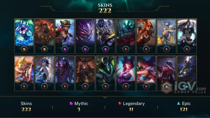 EUW S3 (1win0Lose) - 222 Good Skin- 140 Champs- 250 Mythic Essance- 670 Rp- Instant Delivery- Safe- Full Acces