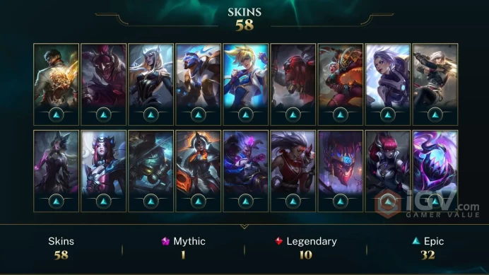 Las Unk- Ranked Ready- Last Season PLAT2 - 59 Good Skin- 110K Blue Essance- Instant Delivery - Full Acces - SAFE