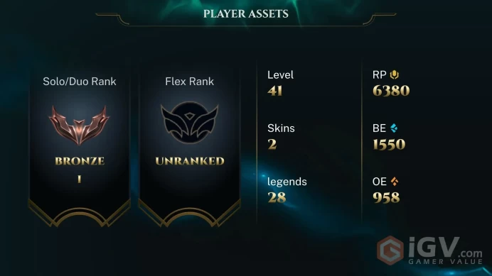 [EUW] S2026 - Split 2 - Bronze 1 - 4W - 2L - 6380 RP! - Honor 3 - 1550 Be - Safe - Instant Delivery