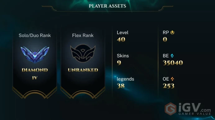 [EUW] S16 DIAMOND 4 55 WR 35K BE HONOR Lw 5 HANDMADE ACCOUNT Empyrean Pyke 