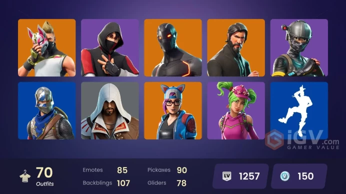 FA | 65 skins | IKONIK | The Reaper | Blue Squire | Elite Agent | Take The L