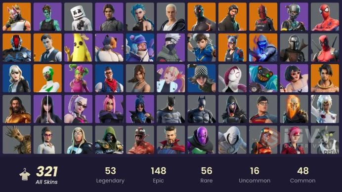 FA | 315 skins | The Reaper | Arcane Jinx | Take The L | Elite Agent | Gold Midas | OG STW