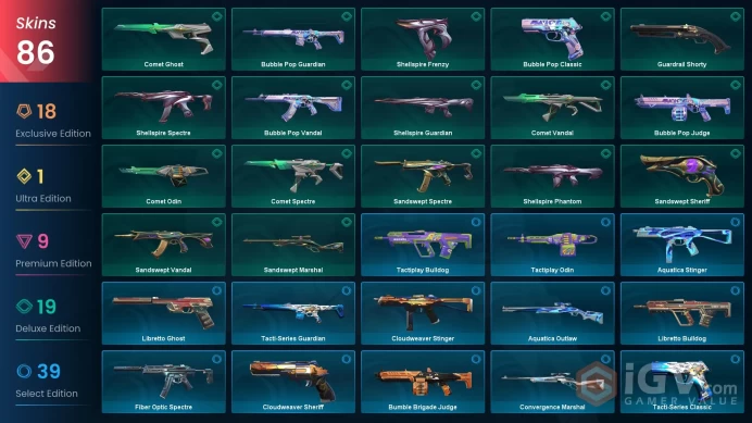 [NA] 86SKINS |12KNIVES | RGX 11z Pro Karambit Sandswept Dagger Shellspire Sword Sovereign Sword XEROFANG Knife