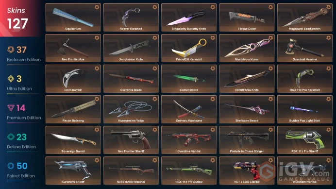 [NA] 127SKINS |21KNIVES | Singularity Butterfly Knife Sovereign Sword Torque Coiler Xenohunter Knife XEROFANG Knife
