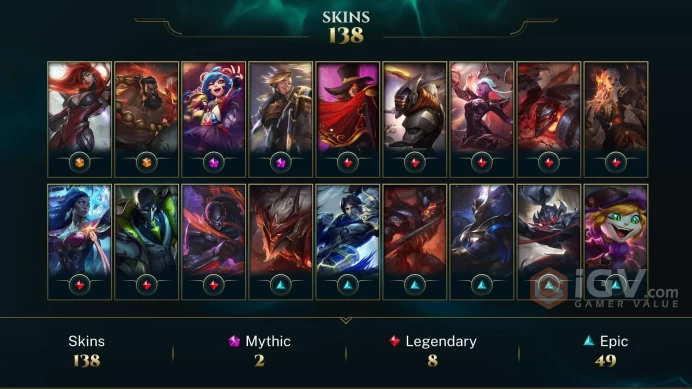 EUW (S26) D4 - %74 WR- 137 Good Skin- Full Champ- 165K Blue Essance- 548 RP- Full Acces- Instant Delıvery