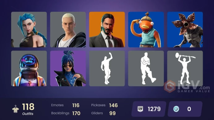 [PSN/PC/Xbox] 118 skins | OG STW | Astro Jack | Arcane Jinx | John Wick | Point Patroller | Cloud Striker | Major Lazer | Sultura | Optimus Prim