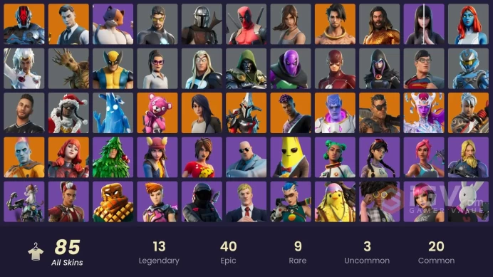 [PSN/PC/Xbox] 85 skins | Lara Croft | Reaper | Meowscles | Gold Brutus | Gold Midas | Cuddle Team Leader | The Cube Queen | The Imagined | Joey 