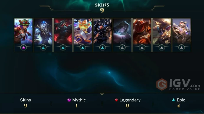 [S16 - SP2] EUW / PLATINUM II 58LP / 57 CHAMPİONS / 9SKİN  /  CHANGEABLE MAİL / HANDMADE