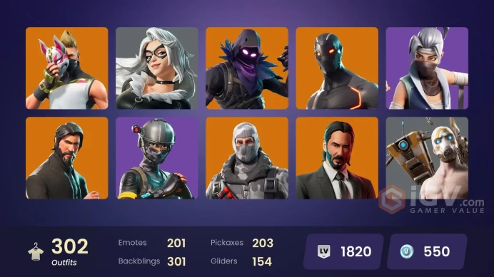 [ALL PLATFORMS]-301 Skin-OG STW-The Paradigm OG-The Reaper-Elite Agent-Blue Squire-Shogun OG-Lace-Catwoman Comic Book Outfit-FULL ACCESS-