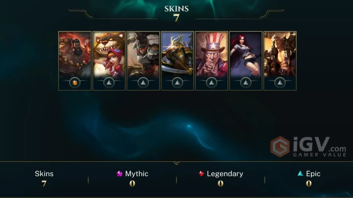 [Code 9988] Level 46 + 7 Skins / EUW / Very Cheap