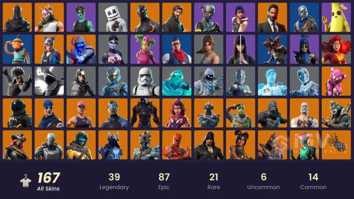 [PC] 166 skins | OG STW | Black Knight | Sparkle Specialist | The Reaper | Blue Squire | Royale Knight | Elite Agent | Omega (stage 5) | WORLD C