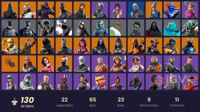 [PC] 130 skins | Black Knight | Sparkle Specialist | The Reaper | Blue Squire | Royale Knight | Elite Agent | Rogue Agent | Raptor | Catalyst | 
