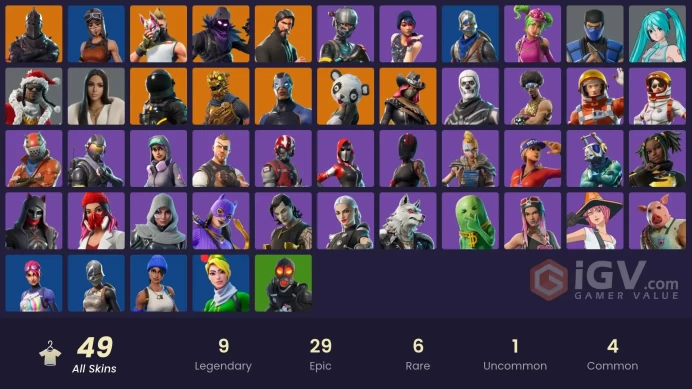 [PC/XBL] 49 skins | Renegade Raider | Black Knight | Sparkle Specialist | The Reaper | Blue Squire | Royale Knight | Elite Agent | Blue Team Le
