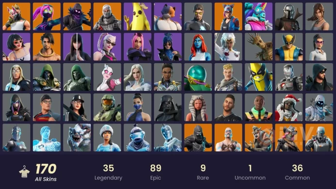 [PC/XBL] 170 skins | IKONIK | Master Chief (Matte Black) | Sub Commander | Surf Strider | Havoc | Kado Thorne | Drift | Snap | Kymera | Enforc