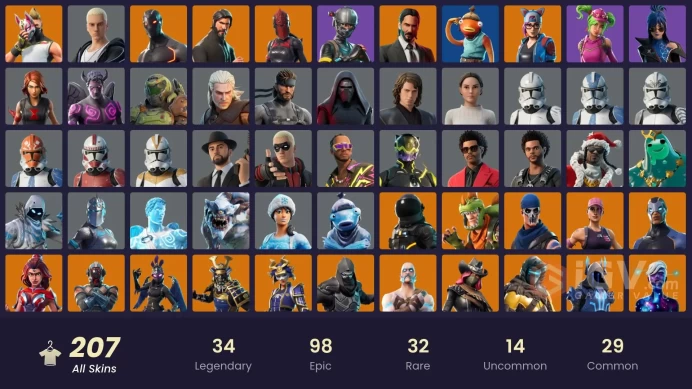 Full Access [Xbox/PSN/PC] 207 Skins - OG STW - The Reaper - Elite Agent - Sub-Zero Cryptic - Rogue Agent - Hangtime - Valeria - Drift - Hime - O
