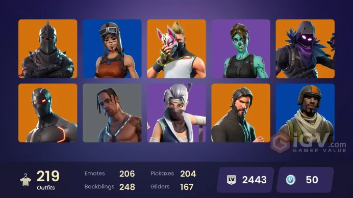 [PC/XBL] 219 skins | Renegade Raider | Aerial Assault Trooper | Black Knight | Sparkle Specialist | The Reaper | Blue Squire | Royale Knight 