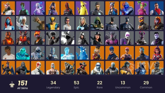 [PC/XBL] 151 skins | OG STW | Galaxy | IKONIK | Glow | Carbon Commando | Prodigy | Point Patroller | The Prisoner | Ravage | Catalyst | Frostb