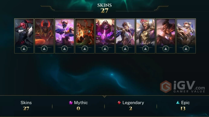 | LAN | 27 SKINS | SILVER 4 | 155 CHAMPIONS | 188 LEVEL | INSTANT DELIVERY | FULL ACCESS | FhGyp |