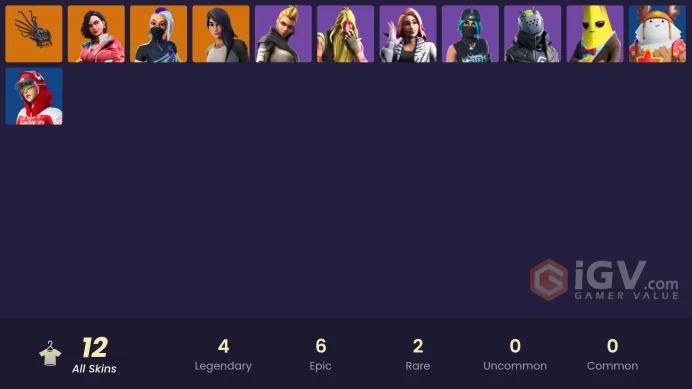 | PC/PSN/XBOX | 12 SKINS | Gear Specialist Maya | Sentinel | Rox | Catalyst | Agent Peely | Vega | Bunker Jonesy | Wilde | 300 VBUCKS | F8yoi |