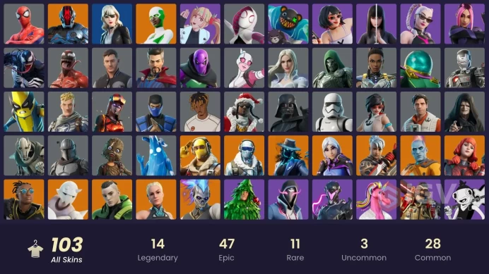 [Code 9991] [PC] 103 skins | Subzero Cryptic | Vivi Chroma | Sultura | Ronin | Torin | Paradigm (Reality-659) | Snap | The Origin | Twyn | The I