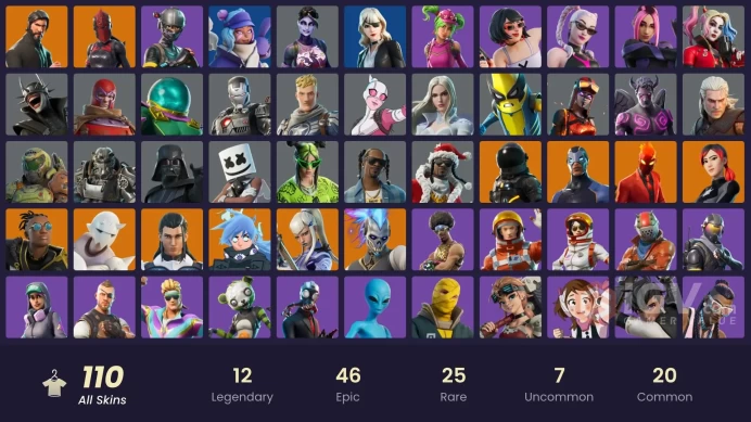 Full Access [Xbox/PSN/PC] The Reaper - 110 Skins - Harley Quinn - Blaze - Darth Vader - Red Knight - PC/Switch - FA #317