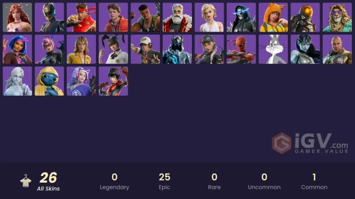| 26 SKINS | 3300 VBUCKS | FULL ACCESS | EMAIL CHANGEABLE | CHEAP PRICE + MORE VBUCKS