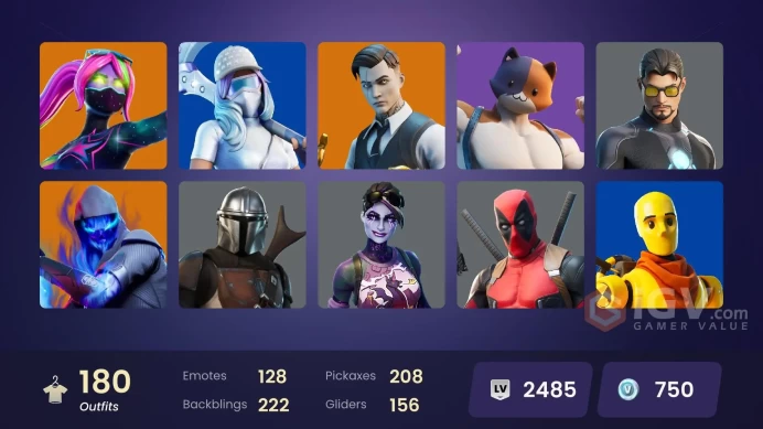 Fortnite Account[PC] 180 skins | Gold Meowscles | Gold TNTina | Gold Midas | Gold Brutus | Cloud Striker |