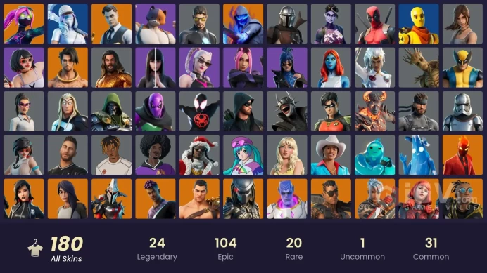 Fortnite Account[PC] 180 skins | Gold Meowscles | Gold TNTina | Gold Midas | Gold Brutus | Cloud Striker |