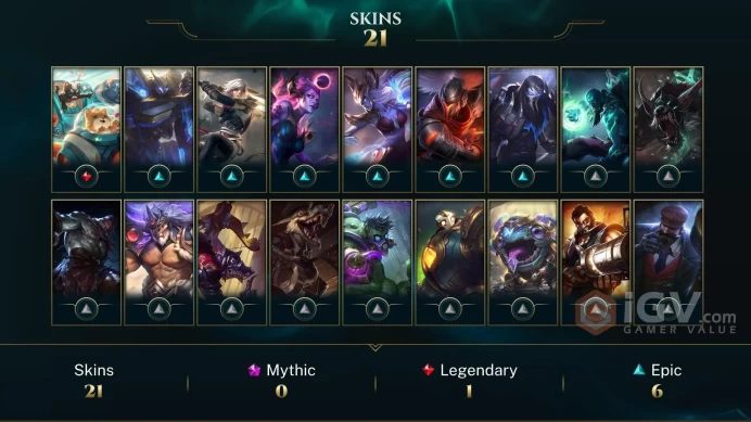 EUW -(S16) EMERALD 3(99LP) %60WR - 68 Champ - 24Good Skins(1 Legendary ,6 Epic) - 30.4K BE - HANDMADE - FULL ACCES - LIFETIME WARRANTY - CHEAP