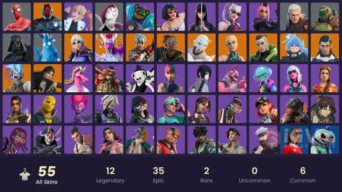   Fortnite Account [PC] 55 skins | Ronin | Torin | Paradigm (Reality-659) | Nezumi | Snap | Era | Twyn | The Ageless | The Cube Queen | The Foun