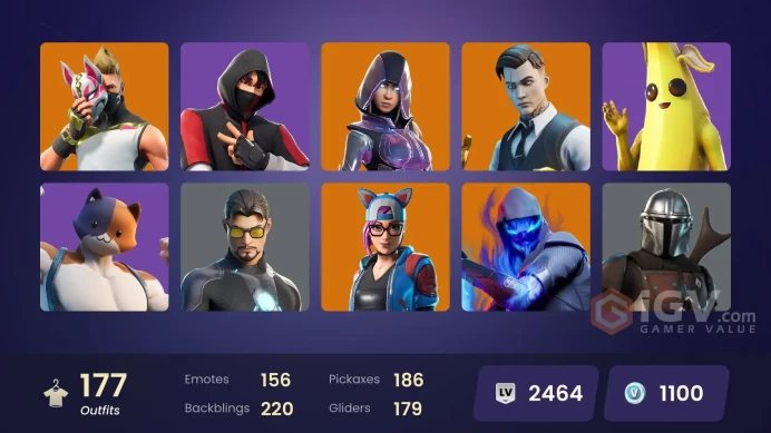 [PC/PSN/XBOX] 177 skins | Deluxe STW | IKONIK | Glow | Merry Mint Axe | Leviathan Axe | Orange Justice | Point It Out | Sarah Conner | 1100 VB