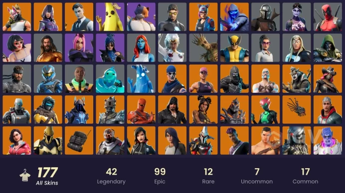 [PC/PSN/XBOX] 177 skins | Deluxe STW | IKONIK | Glow | Merry Mint Axe | Leviathan Axe | Orange Justice | Point It Out | Sarah Conner | 1100 VB
