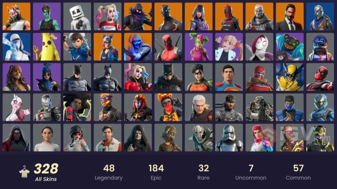 [PC/PSN/XBOX] 326 skins | Deluxe STW | IKONIK | Merry Mint Axe| Blue Squire | Royale Knight | Chun-Li | Laugh It Up | Take The L | Glow | 1850 V