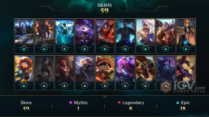 【LAN 】Level 302    114 Champ/59  Skins   Full Access  High Quality Account  Instant Delivery️
