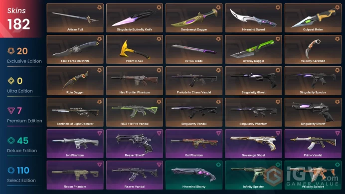 EU-TR - CHEAP VP -  Unranked - 182 Skins - Anomali Set - Rgx 11z Pro Vandal - Reaver Vandal - FULL ACCES -LIFETIME WARRANTY -CHEAP