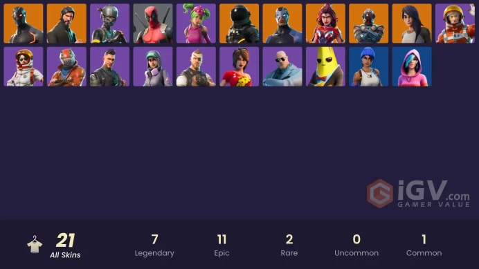 21 skins | The Reaper | Elite Agent | Take The L | Omega | Ride The Pony | Snowflake | Blue Team Leader | Gear Specialist Maya | Valor